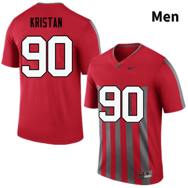 Ohio State Buckeyes Bryan Kristan Men's #90 Throwback Game Stitched College Football Jersey
